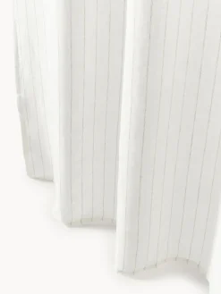 Cortinas semitransparente con cinta de lazo Birch, 2 uds.