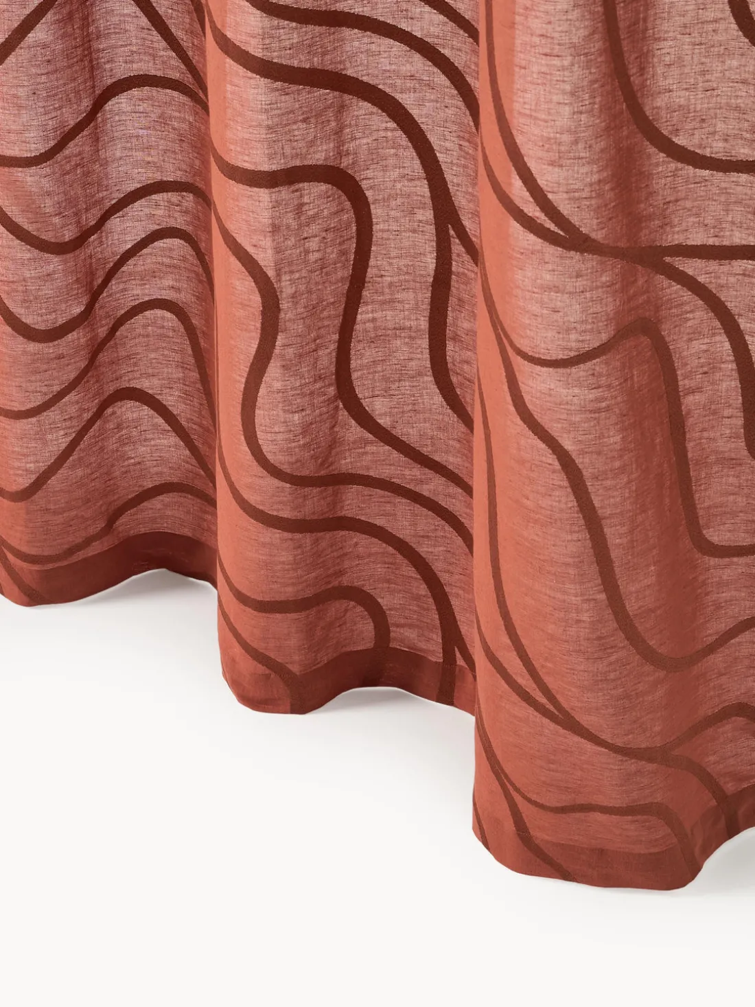 Cortinas semitransparentes con lazos Lidia, 2 uds.