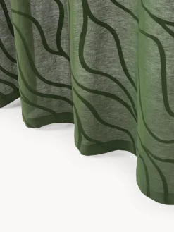 Cortinas semitransparentes con lazos Lidia, 2 uds.