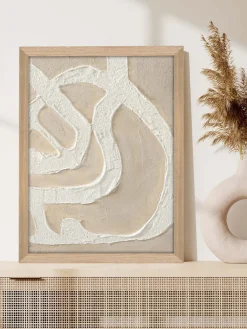 Cuadro con marco en lienzo Raw Organic