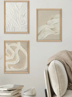 Cuadro con marco en lienzo Raw Organic