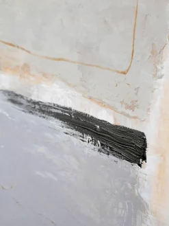 Cuadro en lienzo pintado a mano Scenario, marco de madera