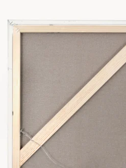 Cuadro en lienzo pintado a mano Noir, marco de madera