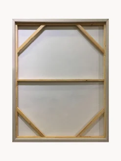 Cuadro en lienzo pintado a mano con marco Fabrics