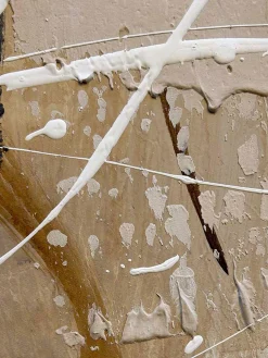 Cuadro en lienzo pintado a mano Cream