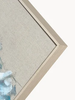 Cuadro en lienzo pintado a mano Hurricane, marco de madera