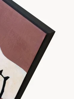 Cuadro en lienzo pintado a mano Blend, marco de madera