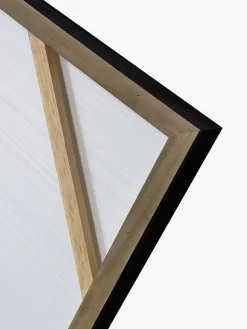 Cuadro en lienzo pintado a mano Kubrick, marco de madera