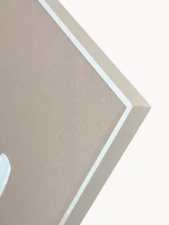 Cuadro en lienzo pintado a mano Upside, marco de madera