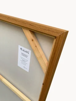 Cuadro en lienzo pintado a mano Snorkel Blue, marco de madera