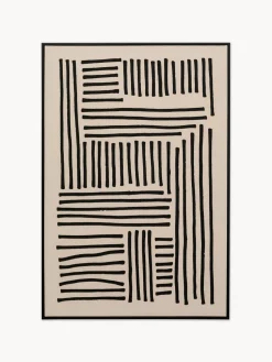 Cuadro en lienzo pintado a mano Line