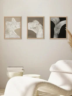 Cuadro Nordic Art / Raw shape 1 / 30x40 cm / Marco de roble