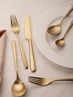 Cubertería cepillada mate Anemone, 4 comensales (16 pzas.)