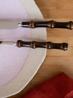 Cubertería de bambú Panda, tamaños diferentes