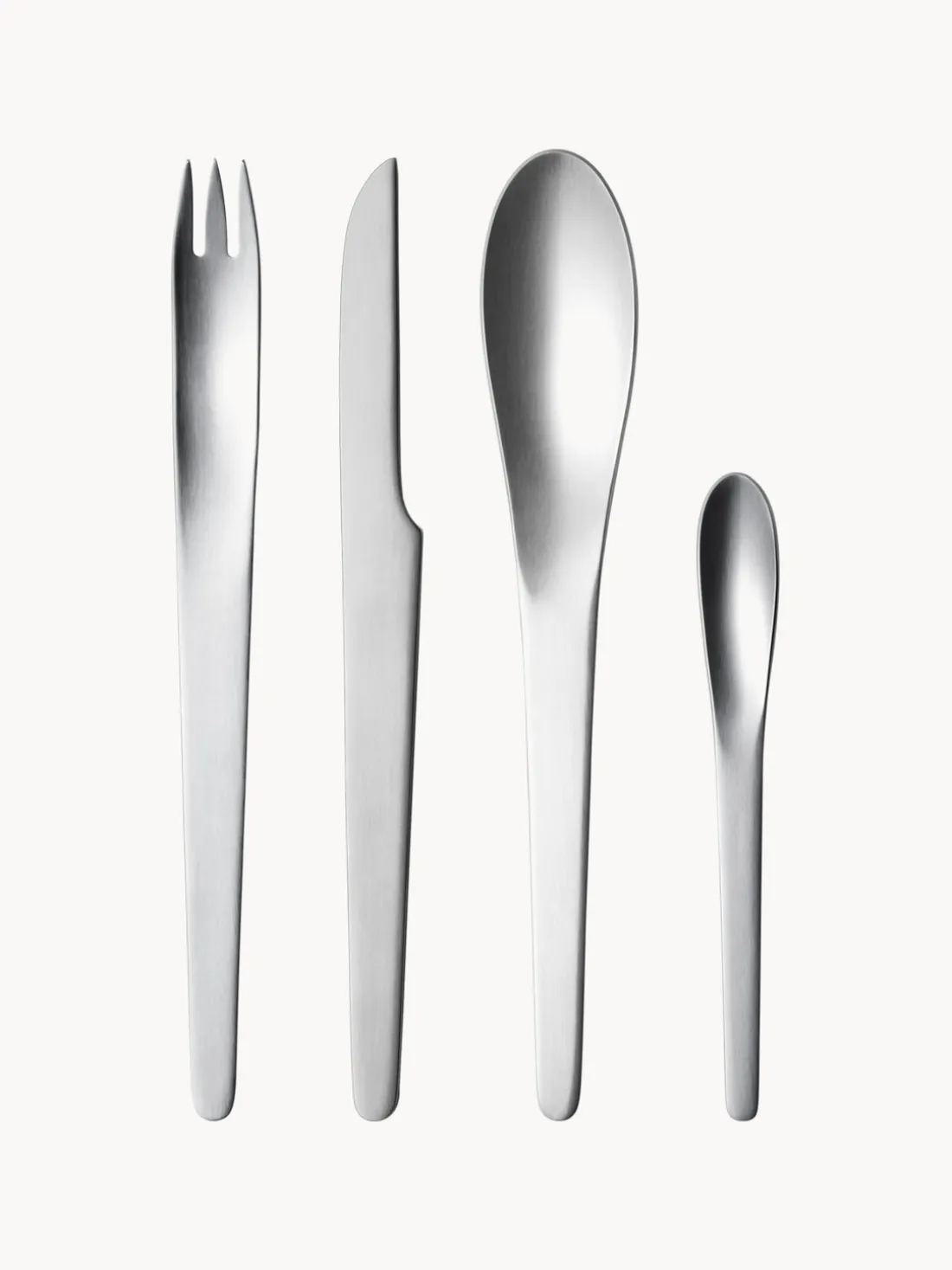 Cubertería muy pulida Arne Jacobsen, tamaños diferentes