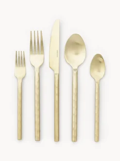 Cubertería pulida con look martillado Miles, 4 comensales (20 pzas.)