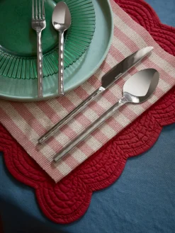 Cubertería pulida martillada Miles, 4 comensales (20 pzas.)