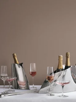 Cubitera de champán de acero inoxidable con forma orgánica Indulgence