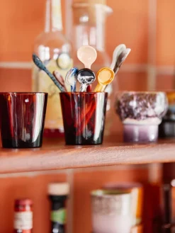 Cucharas artesanales con esmalte reactivo 70s