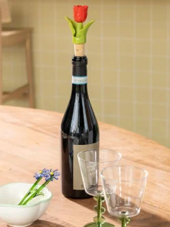 Cucharas artesanales de vidrio borosilicato Flora, 2 uds.