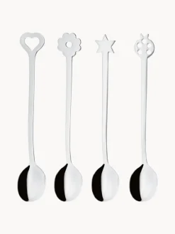 Cucharitas de acero inoxidable Portafortuna, 4 uds.