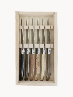 Cuchillos artesanales satinados Essentiel, 6 uds.