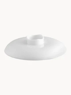 Cuenco con tapa artesanal con relieves Wellenspiel