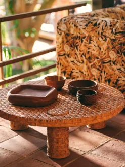 Cuenco de servir artesanal de madera de mango Fruity