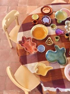 Cuenco para servir artesanal de gres 70's