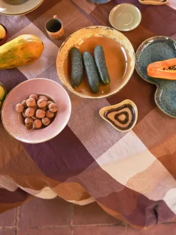 Cuenco para servir artesanal de gres 70's