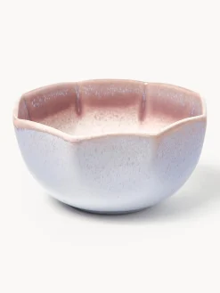 Cuencos artesanales con esmalte reactivo Vinci, 4 uds.