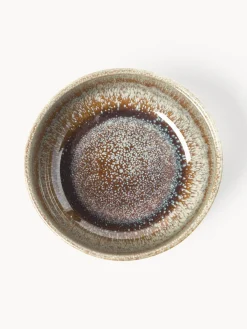 Cuencos artesanales con esmalte reactivo Danza, 4 uds.