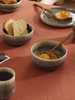 Cuencos artesanales con esmalte reactivo Danza, 4 uds.