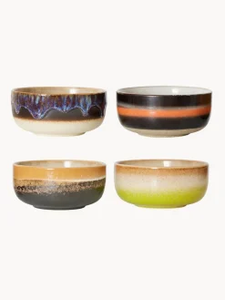 Cuencos artesanales de gres 70's, 4 uds.