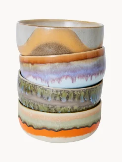 Cuencos artesanales de gres 70's, 4 uds.