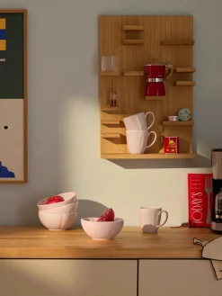 Cuencos de porcelana con relieves Sali, 4 uds.