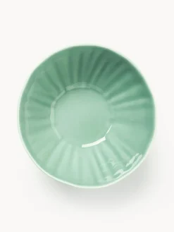 Cuencos de porcelana con relieves Sali, 4 uds.