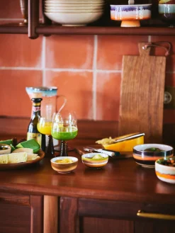 Cuencos pequeños pintados a mano 70's, 4 uds.