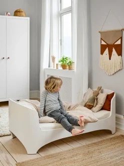 Cuna de madera con extensión a cama infantil Leander Classic, 70 x 150 cm