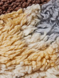 Decoración de pared artesanal de lana Sunrise