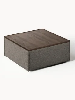 Diván con almacenamiento en tejido bouclé Lennon