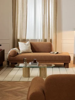 Diván en tejido bouclé Lilo