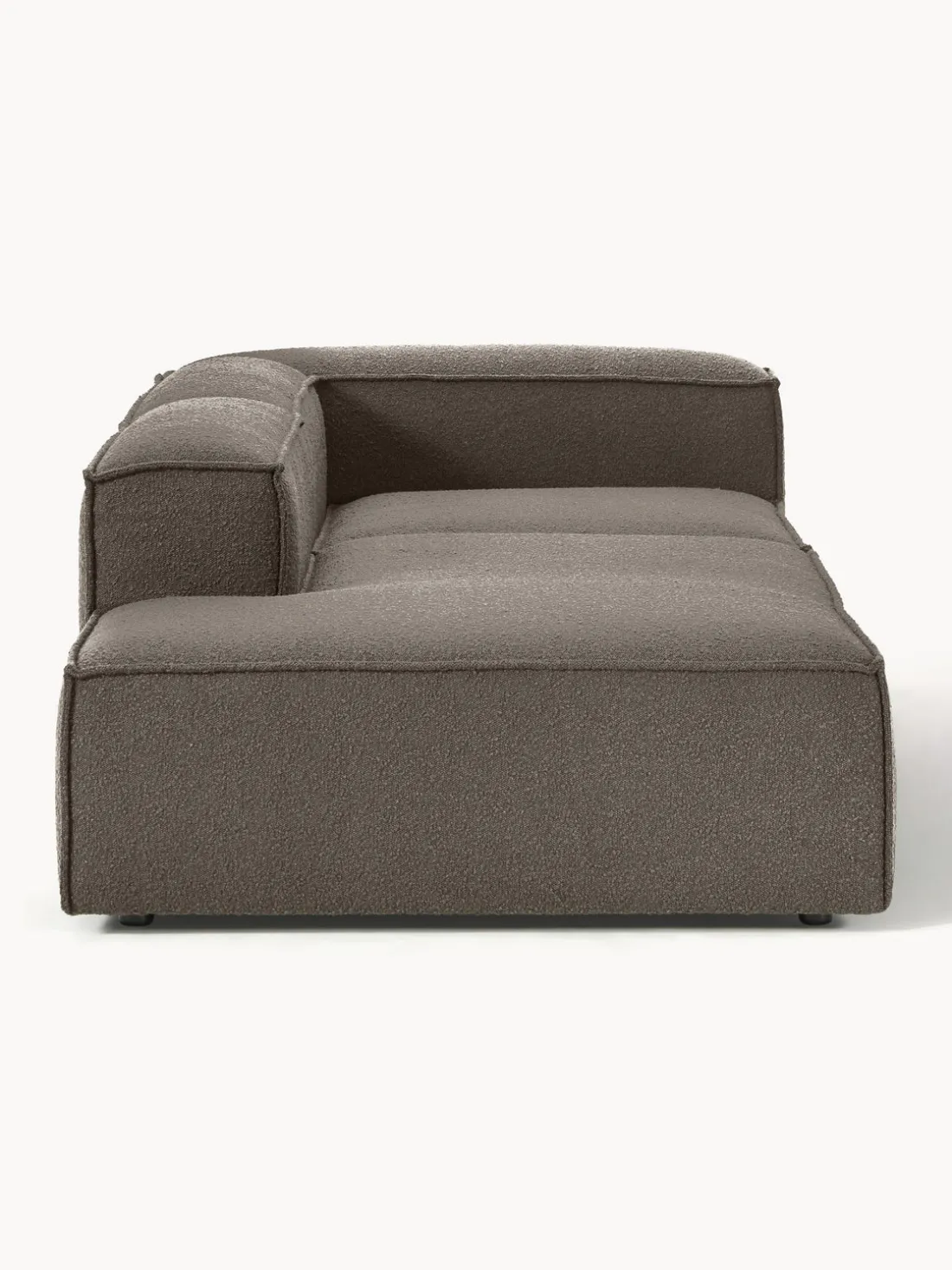 Diván modular en tejido bouclé Lennon