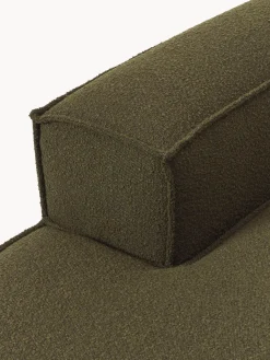 Diván modular en tejido bouclé Lennon
