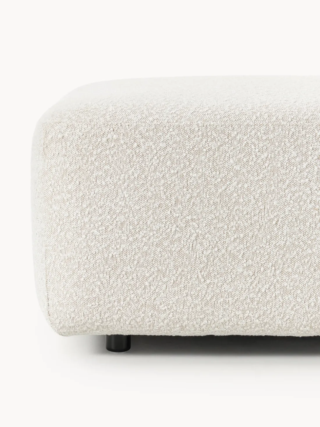 Diván modular en tejido bouclé Anton