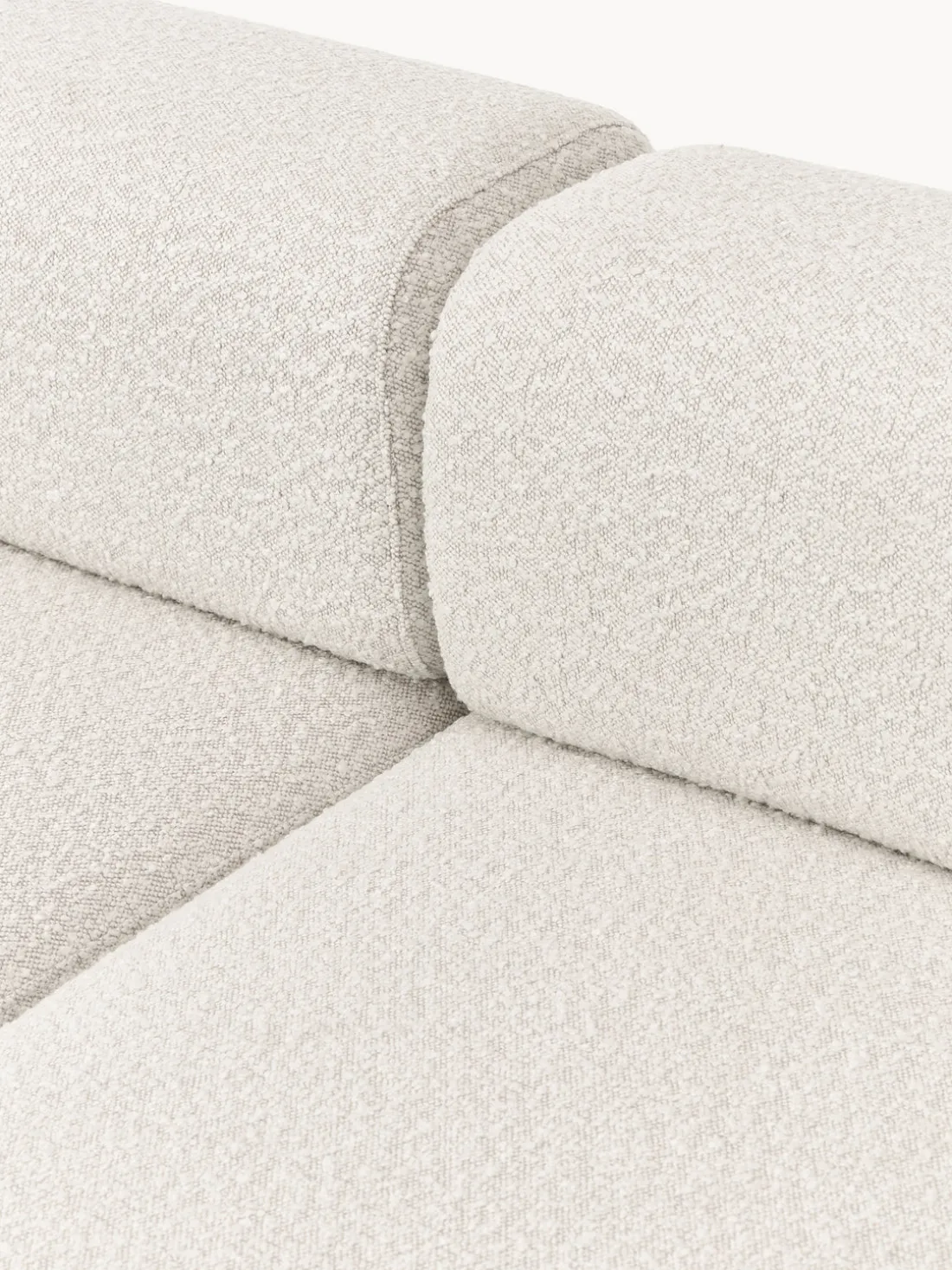 Diván modular en tejido bouclé Anton