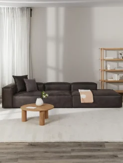 Diván modular grande de cuero reciclado Lennon