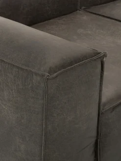 Diván modular grande de cuero reciclado Lennon