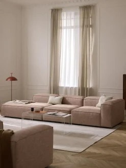 Diván modular grande de mezcla de lino Lennon