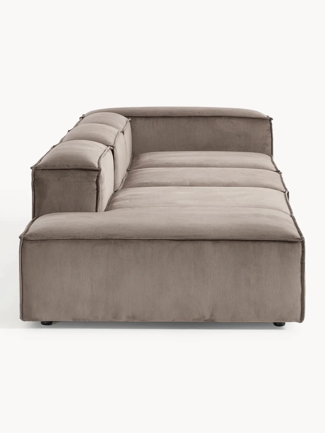 Diván modular grande de pana Lennon